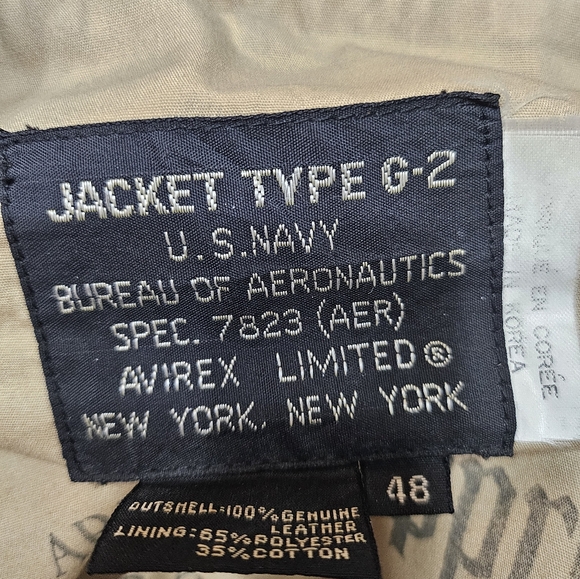 ☆☆☆RARE VINTAGE AVIREX LEATHER JACKET☆☆☆ - Picture 5 of 7